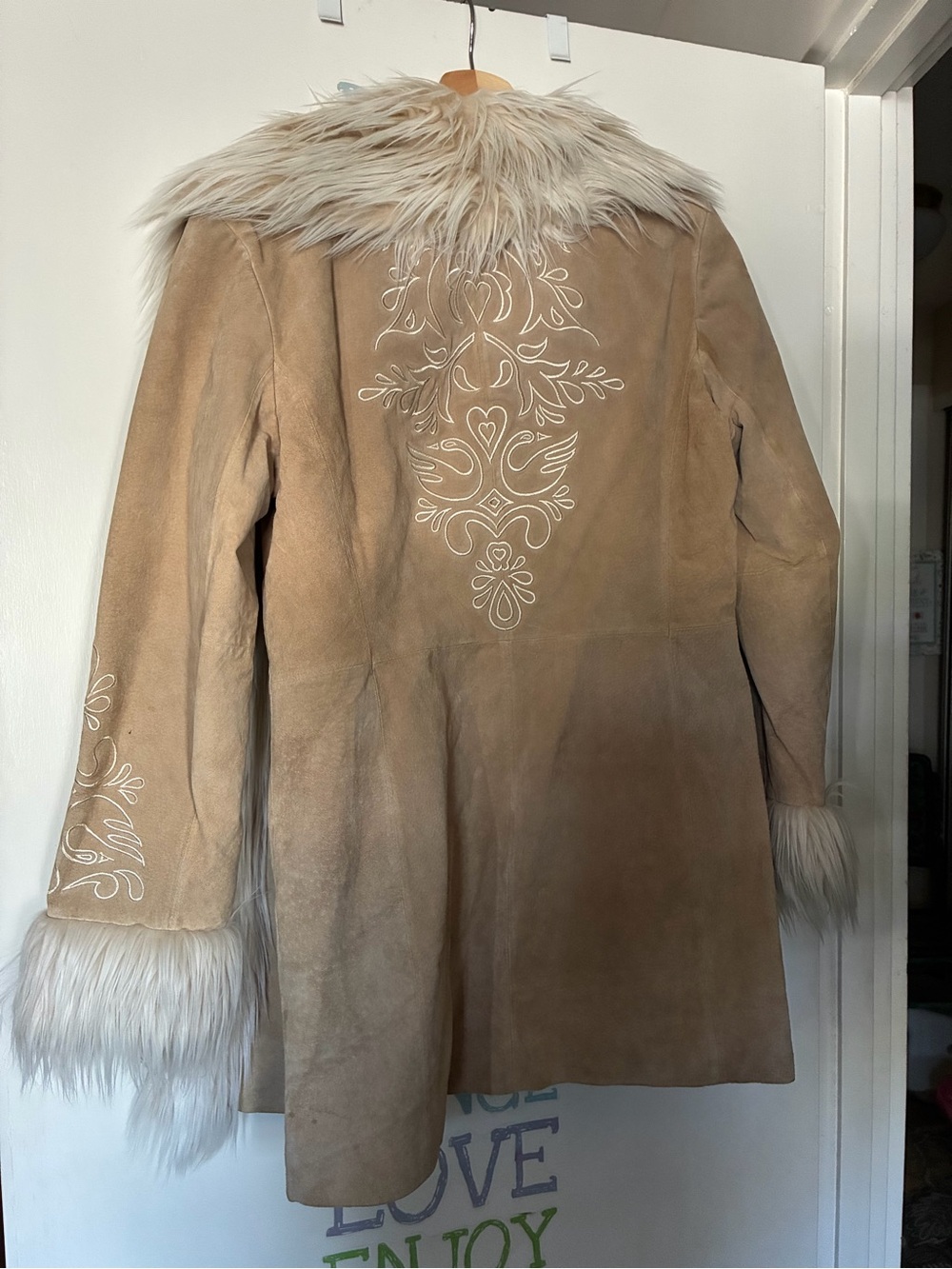 Vintage Boho Mix It Leather Coat
